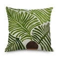 thumbnail image 4 of Taie d'Oreiller en Lin Simple Créative Feuille Abstraite Housse de Coussin Carrée 33, 4 of 4