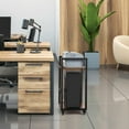 thumbnail image 4 of PC Computer Tower Stand w/ Wheels Mobile CPU Holder 2-Tier Under Desktop Durable, 4 of 7