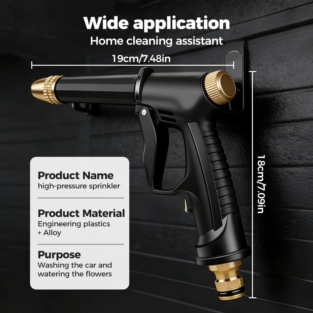 Jet Nozzle Power Washer for Garden Hose, 2026 New Pressure Washer Wand with 3 Adjustable Jet Nozzle, Pressure Washer Nozzle for Car Washing Patio Garden Outdoor Cleaning