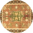 thumbnail image 1 of Ahgly Company Indoor Round Persian Brown Traditional Area Rugs, 7' Round, 1 of 4