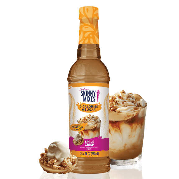 Jordan's Skinny Mixes Sugar Free Apple Crisp Syrup, 25.4 Fl Oz
