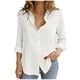 thumbnail image 1 of Camiseta de Manga Larga de la Mujer, Camiseta de Poliéster Suave para Primavera Verano, 1 of 6