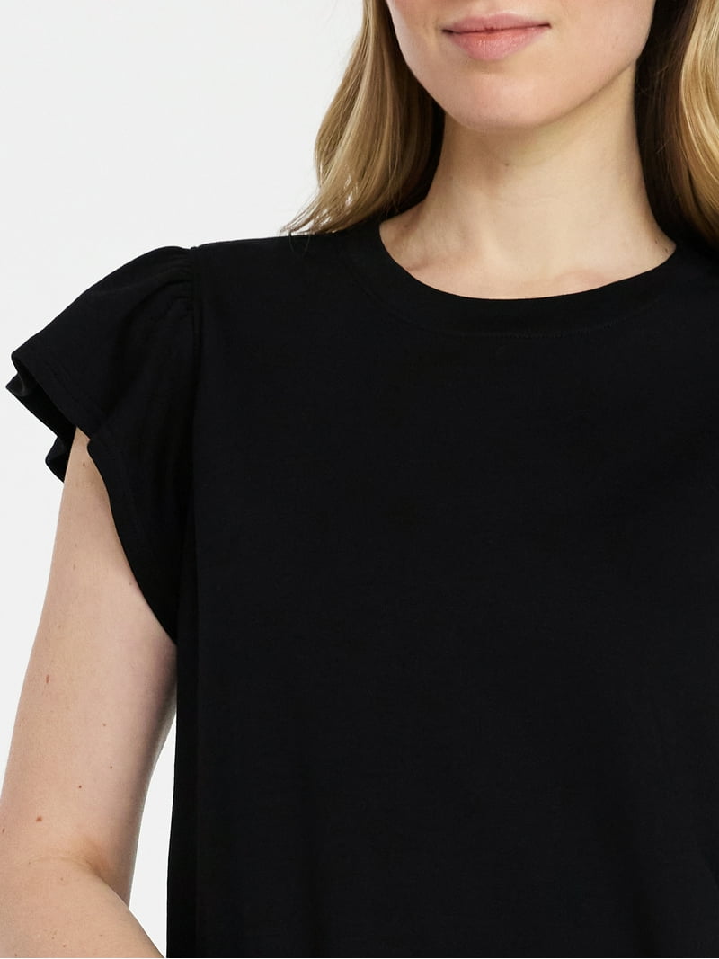 flutter sleeve t shirt dress J.CREW wool flutter sleeve t-shirt dress