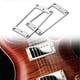 thumbnail image 5 of Marco de montaje de pastilla Humbucker de fondo plano para guitarra eléctrica (plata), 5 of 7