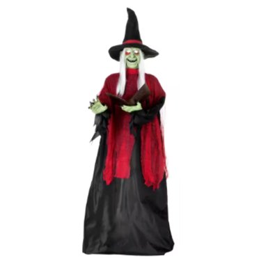 Tekky Toys 7ft Scary Life-Sized Animated Ghost Witch - Creepy Halloween ...