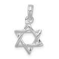 thumbnail image 4 of FJC Finejewelers 925 Sterling Silver Polished 3D Cut-out Star of David Charm 19 x 10 mm, 4 of 6