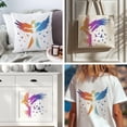 thumbnail image 6 of 2 Pcs Flying Bird and Dancing Woman Stencil Reusable Birds Stencils for Painting 11.8x11.8 Inches Animal Drawing Templates with Paint Brush for Wall Floor Wood Paper Decoration, 6 of 7