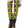 thumbnail image 2 of Feancey Prime Sales High Waisted Leggings for Women Buttery Soft Mardi Gras Yoga Pants Novelty Holiday Print Carnival Party Tights Slim Stretchy Running Workout Leggings Multicolor S, 2 of 7