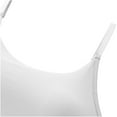thumbnail image 3 of Tnhcen Long Line Sports Bra Women Fitness Bra with Chest Pad Sports Bra Women's Solid Color Seamless Bralette Push Up Bras for Women Women's Underwear, White, M, 3 of 3