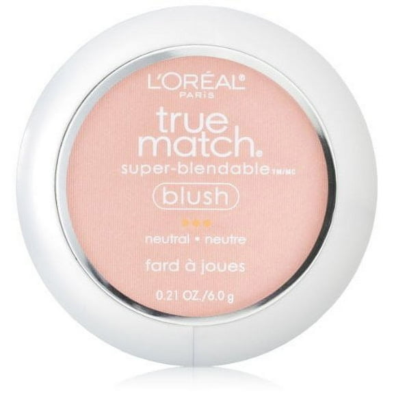 L'Oreal Paris True Match Super Blendable Blush, Powder Texture, Precious Peach, 0.21 oz