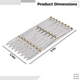 thumbnail image 4 of Aluminum Expanding Sewing Gauge, Button Guide Spacing Device, Versatile Button Guide Measure for Curtains Pleats Crafts, Sliding Gauge for Multiple Equal Distances, Quilt Button Sewing Tool, 4 of 5