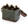 thumbnail image 5 of Legacy By Picnic Time Beer Caddy Cooler Tote with Bottle Opener, 6-Pack Beer Gift Bag, Khaki Green with Brown Accents, 5 of 8
