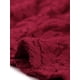thumbnail image 5 of Vestidos de boda formales de talla grande para mujeres Agnes Orinda, vestido de cóctel bodycon con escote en V, mangas de campana, dobladillo con volantes y encaje, 1X burdeos, 5 of 8