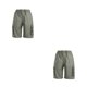 thumbnail image 4 of Sonducket Pantalones Cortos Casuales Con Múltiples Bolsillos Y Cintura Elástica Para Hombres Pantalones Cortos Casuales De Tela Y Cómoda. Verde l 2Conjunto, 4 of 6