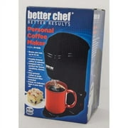 Better Chef Compact Personal 1-Cup Ground Or Pod Coffee Maker, Black | IM102B