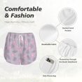 thumbnail image 6 of Lsque Flamingo Printed Women's Running Shorts with Liner Pockets,Elastic Quick Dry Workout Athletic Gym Yoga Shorts,Womens High Waist Shorts-Large, 6 of 9