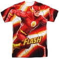 thumbnail image 1 of JLA Speed Bolt Officially Licensed Sublimation Adult T Shirt, 1 of 2