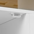 thumbnail image 6 of Noble House 47" Extendable Kitchen Island Cart, Thick Top with Outlet and Wheels, Mobile Storage Cabinet, White, 6 of 15