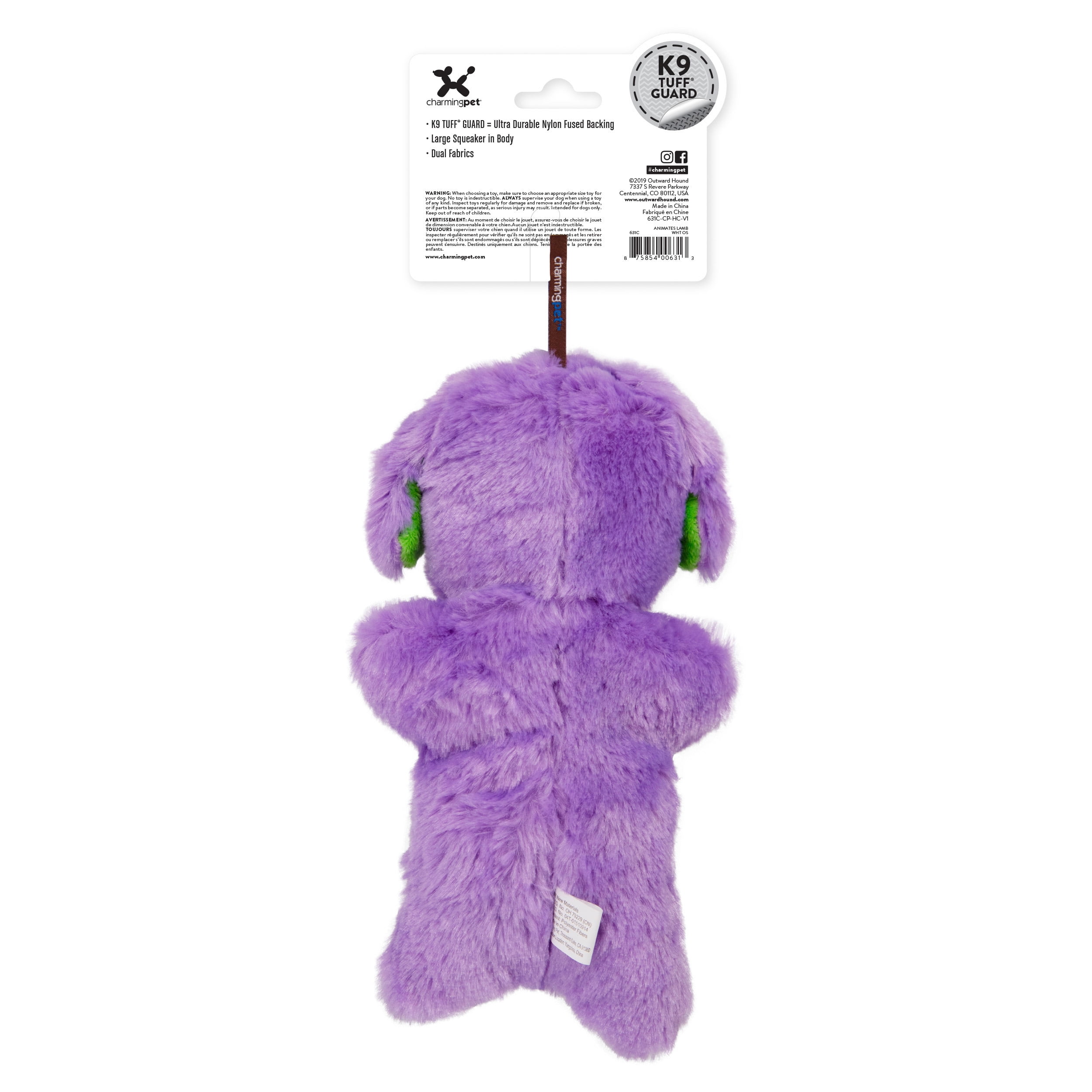 Charming Pet Peek A Buds Elephant Dog Toy Purple Small Walmart