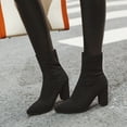 thumbnail image 2 of Bottes Mode Femme Imprimé Léopard Chandail Chaussettes Bottes Bottines, 2 of 9