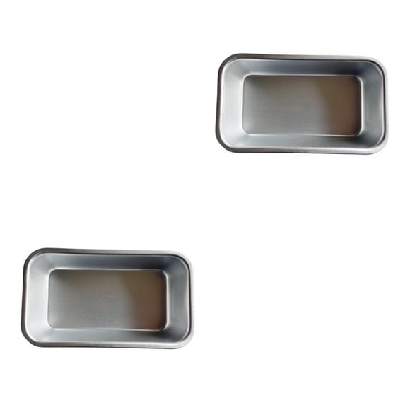 Injueey Molde de aluminio para pasteles, cajas para tostadas, molde reutilizable, moldes para hacer postres de pan, herramienta para hornear, Type1 NO1