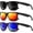 (3 Pack) Black/Drak Blue/Orange, variant on KALIYADI Sunglasses Men Polarized Sun glasses for Mens Womens Classic Matte Black Frame UV Protection 3pack