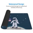 thumbnail image 3 of Naloa Astronaut With USA Flag Gaming Mouse Pad Large Mouse Mat Long Extended Desk Pad Non-Slip Rubber Mice Pads Stitched Edges Thin Pad (16x29.5 Inch), 3 of 8