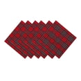 thumbnail image 4 of CEHVOM Collection Serviette de Table en Lin 20x20cm Rouge 6 Pcs, 4 of 7