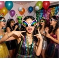 thumbnail image 5 of Alien Headband Alien Glasses Set Boppers Antenna Headband Rainbow Lens Sunglasses for Alien Theme Halloween Party Supplies, 5 of 5