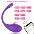 thumbnail image 5 of OCTMOM Bullet Vibrators for Women, APP Remote Control Vibrator for Female Masssage, Stimulator Vibrating Egg, Purple, 5 of 7