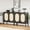 Black, variant on WALYWIK Buffet Cabinet, Rattan Storage Cabinet with Doors and Shelves, Accent Cabinet Sideboard, Wood Console Cabinet with Storage Entryway Cabinet for Living Room, Dining Room, Hallway (Wood)