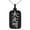 Black, variant on Stainless Steel Reiki Dai Ko Myo Master Engraved Small Rectangle Dog Tag Charm Pendant Necklace