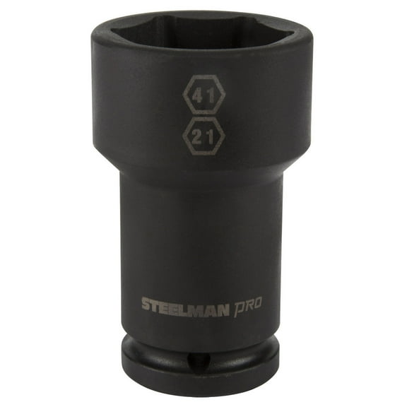 Steelman 3/4 in Drive 41mm 6 Point 21mm 4 Point Budd Combo Impact Socket 79330