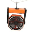 thumbnail image 3 of Yajisi Camping Fan with LED Lantern 20000mAh Battery Powered 4 Speeds 270 Degree Pivot Outdoor Tent Fan with Hook Orange 10.63 inches / 27 cm, 3 of 5