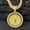 Gold, variant on Turnable St. Jude Dado Spinning Pendant, Iced St. Jude Necklace Cuban Chain, Religious Symbol Jewelry Gift for Men Women