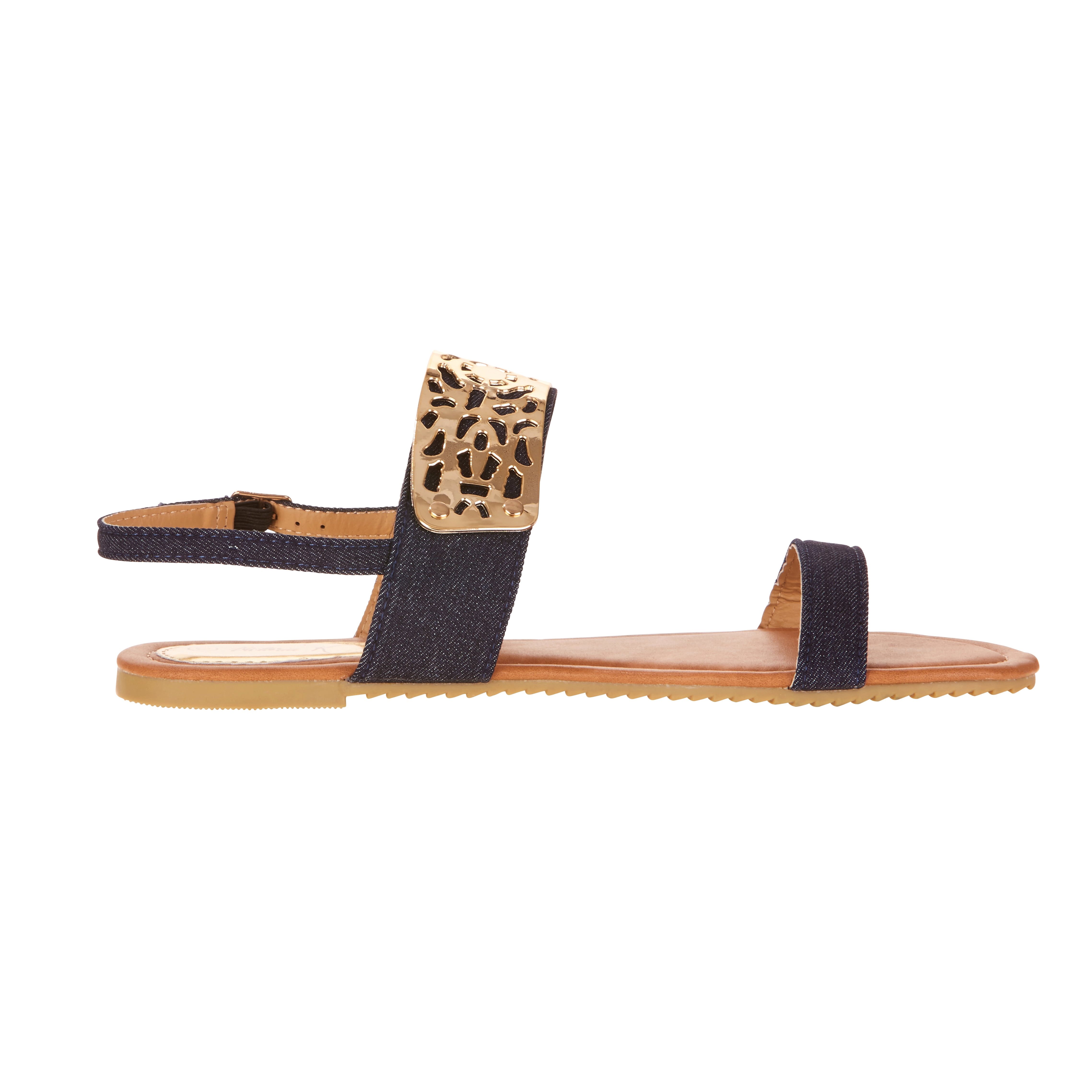 Victoria K Women's Gold Cuff Fashion Sandals