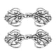 thumbnail image 1 of Broche de capa 2 pares de ganchos y ojos para coser, broches vintage para capas (Plata), 1 of 7