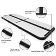 thumbnail image 4 of Demifill Air Tumbling Track Gymnastics Mat, 10 Feet Inflatable Gymnastics Tumbling Mat with Pump, Black, 4 of 7