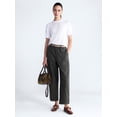 thumbnail image 2 of Free Assembly Women's and Women's Plus High Rise Cropped Cargo Barrel Pants, 26.5" Inseam, Sizes XS-4X, 2 of 5