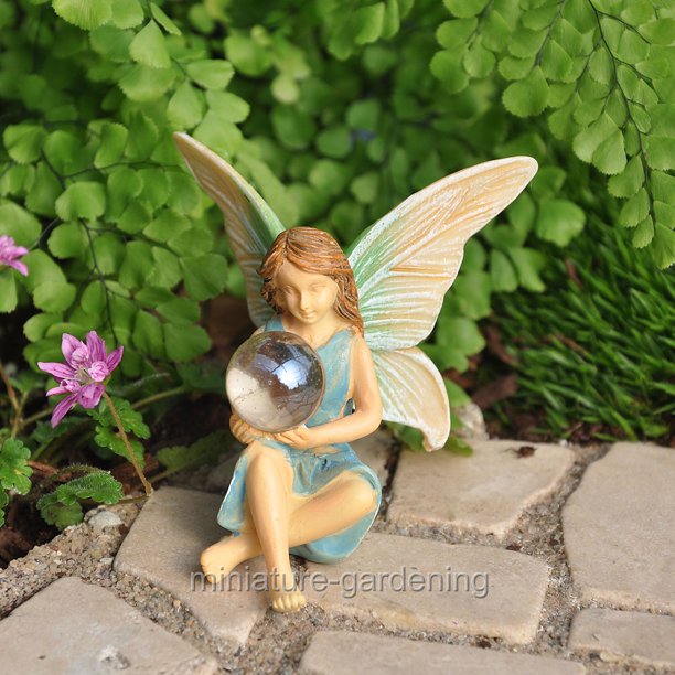 Miniature Fairy With Orb For Miniature Garden Fairy Garden Walmart Com Walmart Com