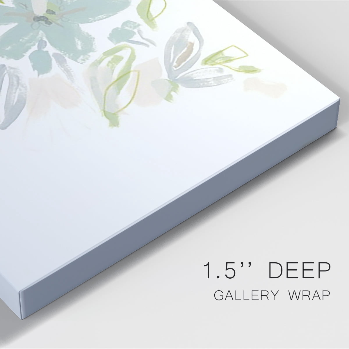 Seafoam Petals IV Premium Gallery Wrapped Canvas - Ready to Hang