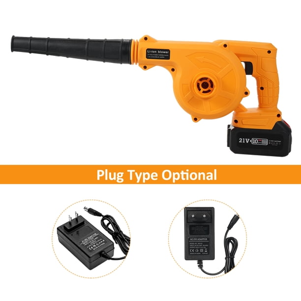 Soplador eléctrico de litio recargable Nikou 21 V Soplador de hojas inalámbrico de litio 3000 mAh máquina sopladora de polvo industrial pequeña de gran potencia