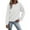 White, variant on Duoif Fall Sweatshirts for Women, Women's Cute Crewneck Pullover - Oversized Fleece Winter Top Womens Sweatshirt Beige L