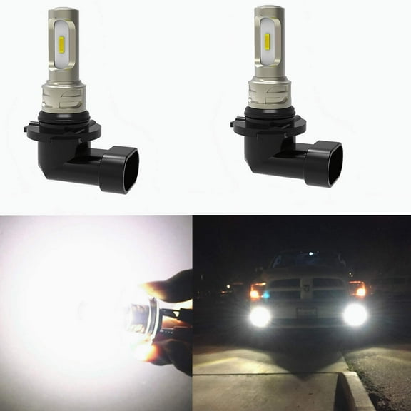 Alla Lighting T4-5/8 P22d Base LED Upgrade HB4 9006 Fog Lights Bulbs Replacement 78164 48006 1999366, 6000K Xenon White