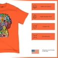 thumbnail image 4 of Tee Hunt Dean Russo Sweet Poodle T-Shirt Dog Pattern Puppy Adopt Pet Men's Tee, Orange, 3X-Large, 4 of 5