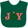 thumbnail image 3 of Inktastic Joy Christmas Ornament with Candy Cane Stripes Boys or Girls Baby Bib, 3 of 4