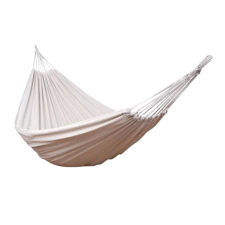 Kyusrd Camping Hammocks Heavy Duty Canvas Anti-Tip Design Outdoor Hammock for Adults Portable Tree Hammock with Straps for Beach Garden Backyard Patio Travel