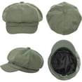 thumbnail image 4 of Women's Newsboy Hats Fashion Vintage 8 Panels Visor Beret Cabbie Cap Ladies Paperboy Cap, 4 of 6