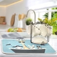 thumbnail image 2 of Yayeee Dish Drying Mat for Kitchen Counter Ultra Absorbent Easy Clean Pad 18x16", Pirate Animals, 2 of 7