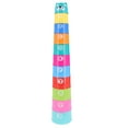 thumbnail image 4 of Baby Building Toy Set, Lovely Visual Development   Educational Stacking Cups Toy Set With Mesh Bag For Toddler For Nursery, 4 of 8